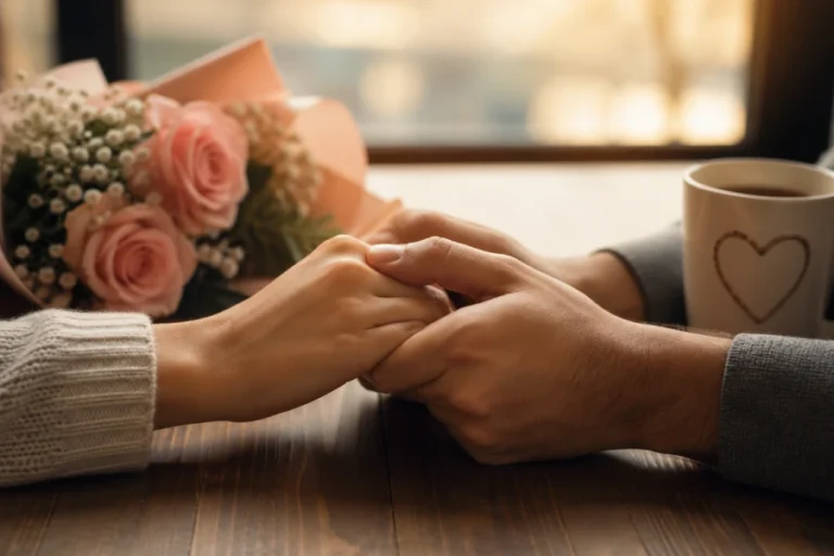 Romantic moment showing love and connection perfect for love messages for her