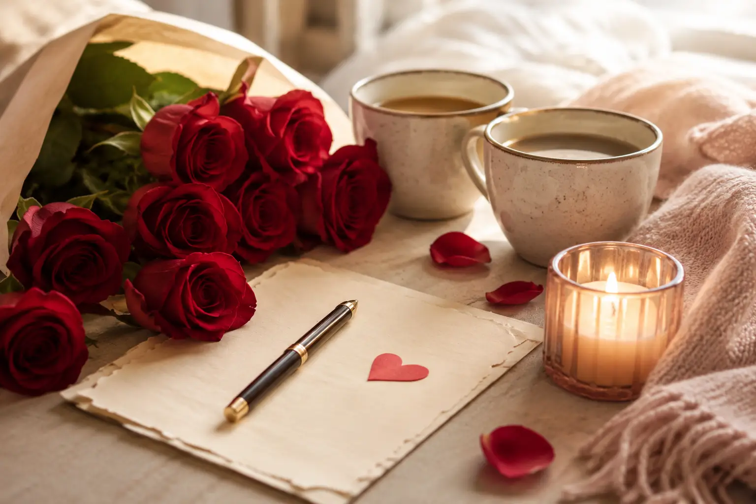 MessageAura feature image for romantic love messages with warm, clean, emotional design.