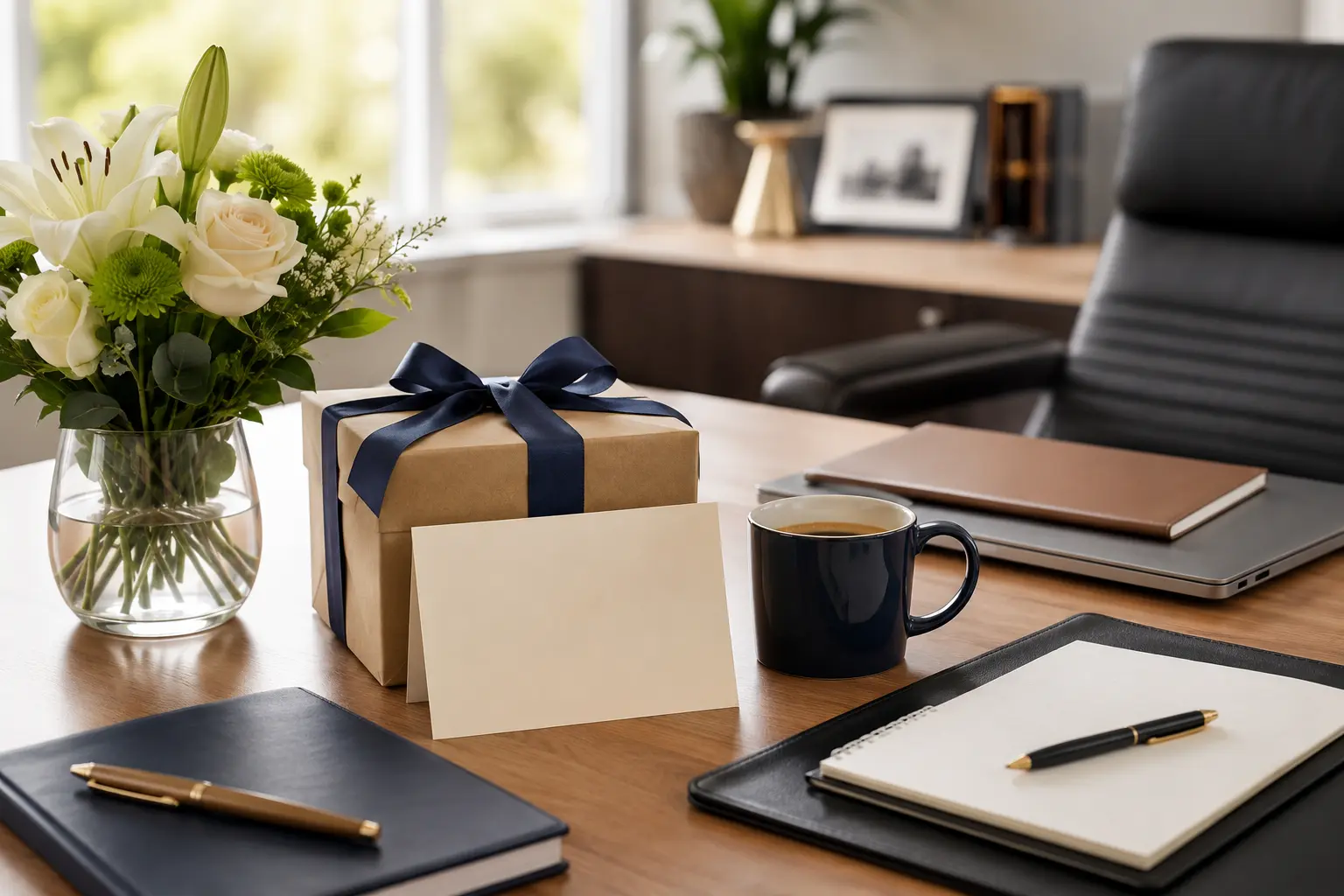 Clean lifestyle image representing boss day messages with a warm, meaningful, message-focused setting.