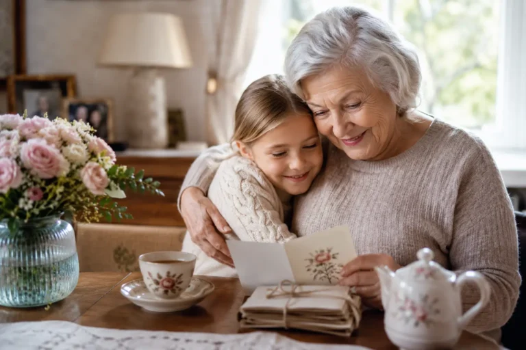 Clean lifestyle image representing grandma messages with a warm, meaningful, message-focused setting.